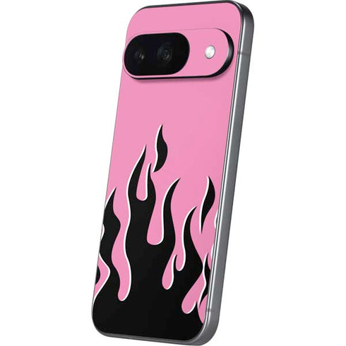 Pink Flames Google Pixel 9 Skin